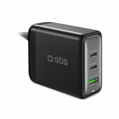 sbs-ladestation-100w-2x-usb-c1x-usb-gan-schwarz