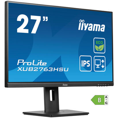 monitor-iiyama-xub2763hsu-b1-27-ete-ips-fhd-100hz-250cd-m2-3ms-gtg-speakers-hdmi-dp-usb-2x32-freesync-freesync