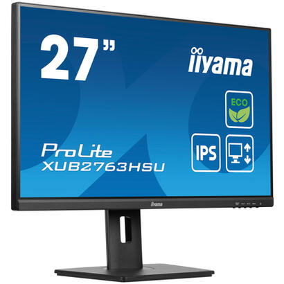 monitor-iiyama-xub2763hsu-b1-27-ete-ips-fhd-100hz-250cd-m2-3ms-gtg-speakers-hdmi-dp-usb-2x32-freesync-freesync