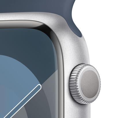 apple-watch-9-gps-45mm-aluminium-srebrny-sztormowy-blekit-pasek-sportowy-ml