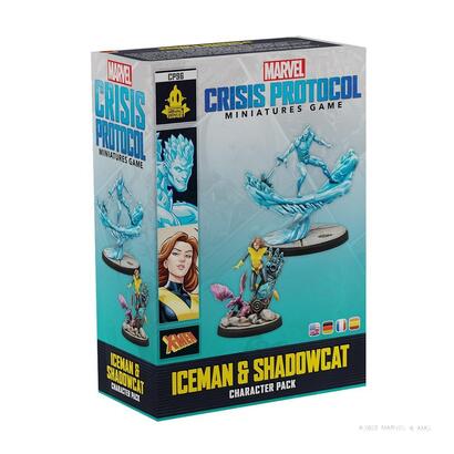 juego-de-mesa-marvel-crisis-protocol-iceman-shadowcat-edad-recomendada-14-anos