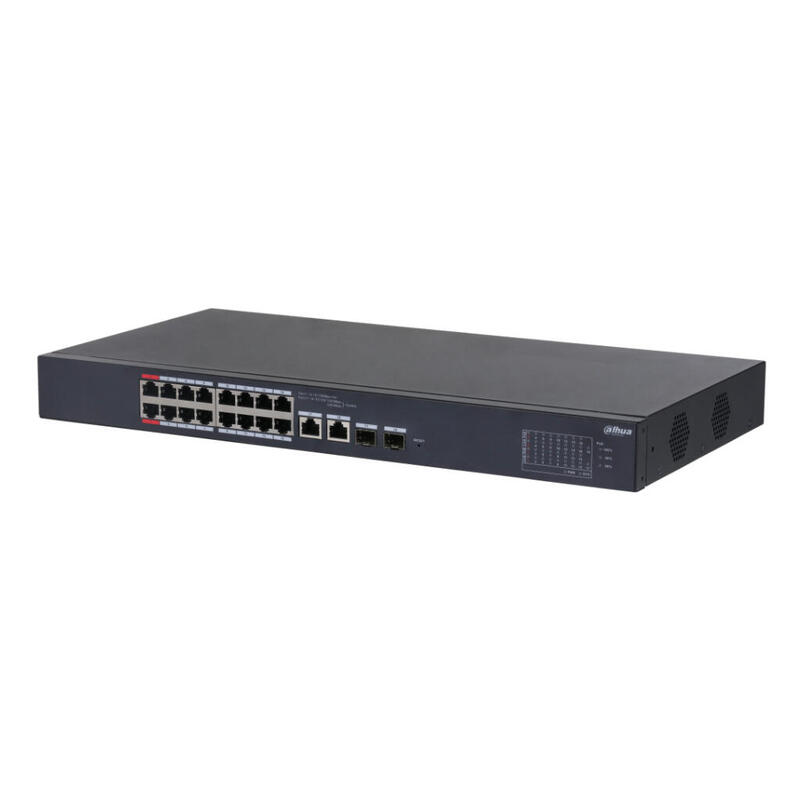 dahua-cs4218-16et-240-switch-poe-16-puertos-10100-2-combo-gigabit-rj45sfp-uplink-240w-manejable-en-cloud-layer2