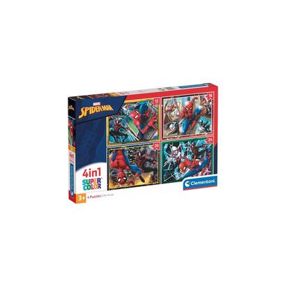 puzzle-clementoni-supercolor-4-in-1-marvel-spiderman-21515