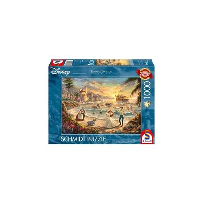 puzzle-schmidt-spiele-thomas-kinkade-studios-disney-dreams-collection-la-sirenita-celebracion-del-amor-rompecabezas-1000-piezas-