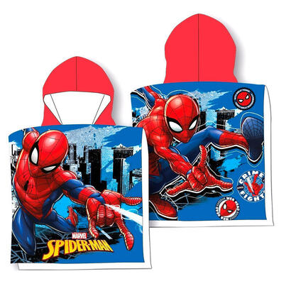 poncho-toalla-spiderman-marvel-algodon