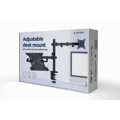 gembird-ma-da-03-adjustable-desk-mount-with-monitor-arm-and-portatil-tray