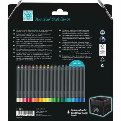 faber-castell-black-edition-estuche-carton-con-soporte-100-lapices-de-colores