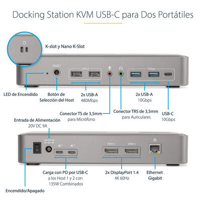 startech-docking-station-kvm-usb-c-para-portatil