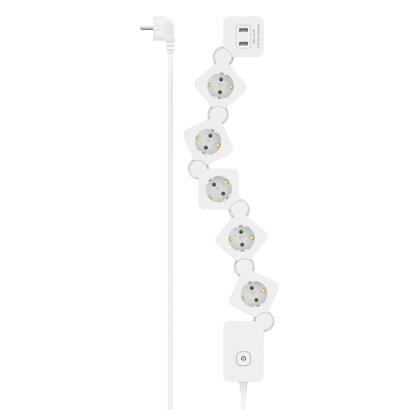 hama-home-regleta-5-tomas-2xusb-interruptor-14m-flexible-blanco