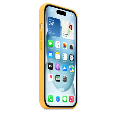 apple-funda-iphone-15-silicone-case-with-magsafe-sunshine