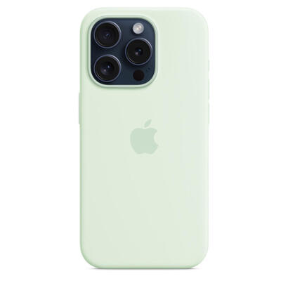 apple-funda-iphone-15-pro-silicone-case-with-magsafe-soft-mint