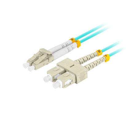 lanberg-cable-fibra-optica-mm-lc-upc-sc-upc-duplex-1m-lszh-om3-50-125-30mm-aqua