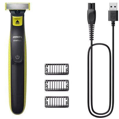 cortabarbas-philips-oneblade-qp2724-10-con-bateria-3-accesorios