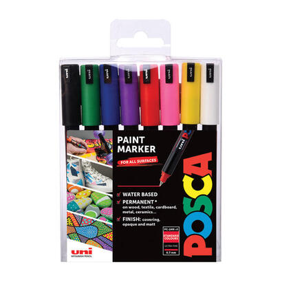 posca-pc1mr-extra-fine-tip-pen-basic-colors-8-pc
