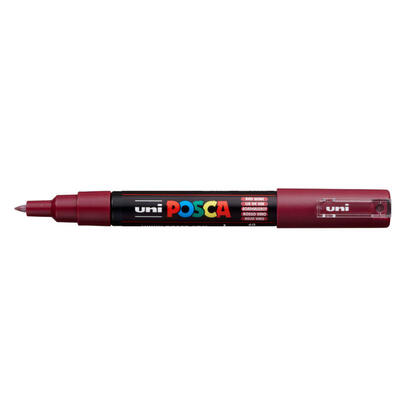 uniball-marcador-posca-pc-1m-no-permanente-punta-fina-07mm-rojo-vino