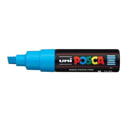 posca-marcador-pc-8k-no-permanente-punta-biselada-80mm-turquesa