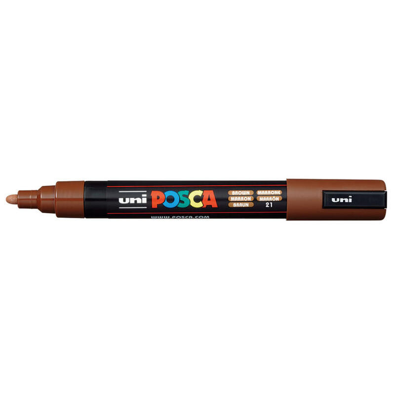 posca-marcador-pc-5m-no-permanente-punta-forma-de-bala-18-25-mm-marron