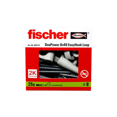 tacos-fischer-easyhook-loop-duopower-8x40-25-piezas-con-ojal-easyhook-blancos