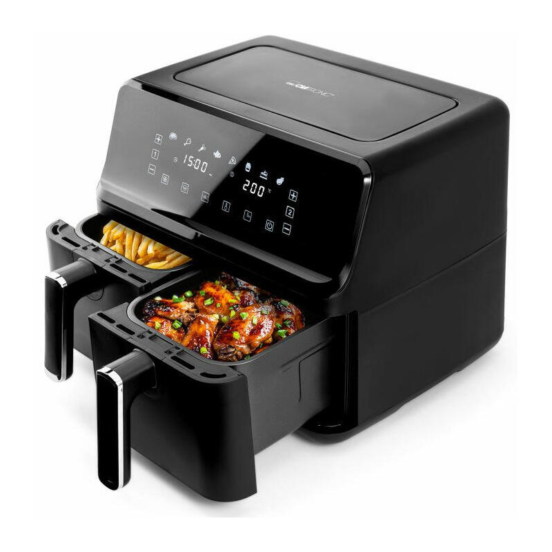 clatronic-double-hot-air-fryer-8l-airfryer-xxl-con-2-camaras-separadas-fr-3804-h