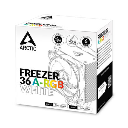 arctic-freezer-36-a-rgb-blanco-ventilador-cpu-de-torre-unica-con-push-pull-dos-ventiladores-p-de-120-mm