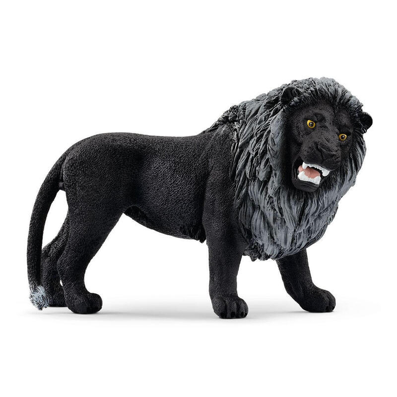 schleich-wild-life-leon-negro-figura-rugiendo-72176