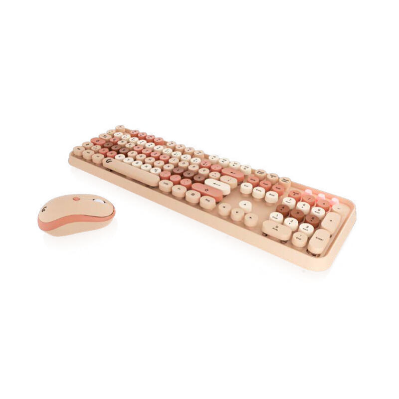 keysonic-kskm-8200m-rf-de-teclado-raton-incluido-oficina-rf-inalambrico-qwertz-aleman-beige-marron-rosa