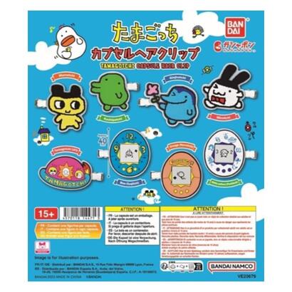 set-gashapon-40-unidades-tama-capsule-hair-clip