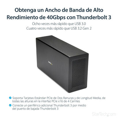startechcom-tb31pciex16-base-para-portatil-y-replicador-de-puertos-alambrico-negro