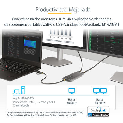 startech-adaptador-usb-c-a-hdmi-doble-usb-tipo-c-a-2-monitores-hdmi-4k-60hz-pd-de-100w-30cm