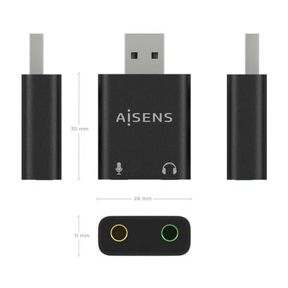 aisens-conversor-usb-a-a-audio-48khz-usb-am-2xjack-35h-negro