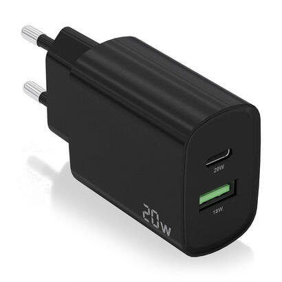 aisens-cargador-20w-1xusb-c-pd30-1xusb-a-qc30-negro