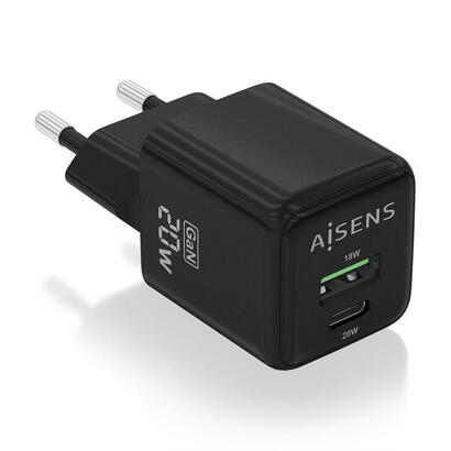 aisens-cargador-gan-20w-1xusb-c-pd30-qc40-1xusb-a-qc30-negro