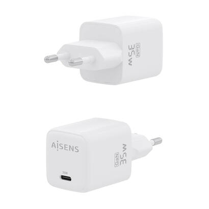 aisens-cargador-gan-35w-1xusb-c-pd30-qc40-blanco