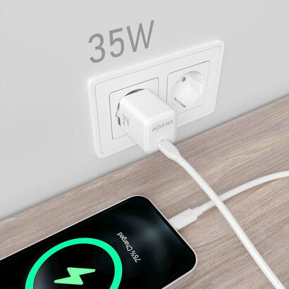 aisens-cargador-gan-35w-1xusb-c-pd30-qc40-blanco