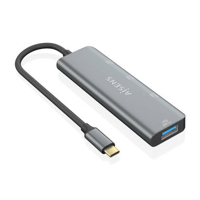 aisens-hub-usb-32-gen2-10g-usb-c-usb-cm-1xusb-ch-3xusb-ah-15cm-gris