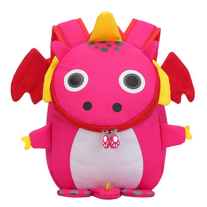 dohe-mochila-infantil-modelo-dragon-rosa-compartimento-con-cierre-de-cremalleras-bolsillo-interior-acolchado-