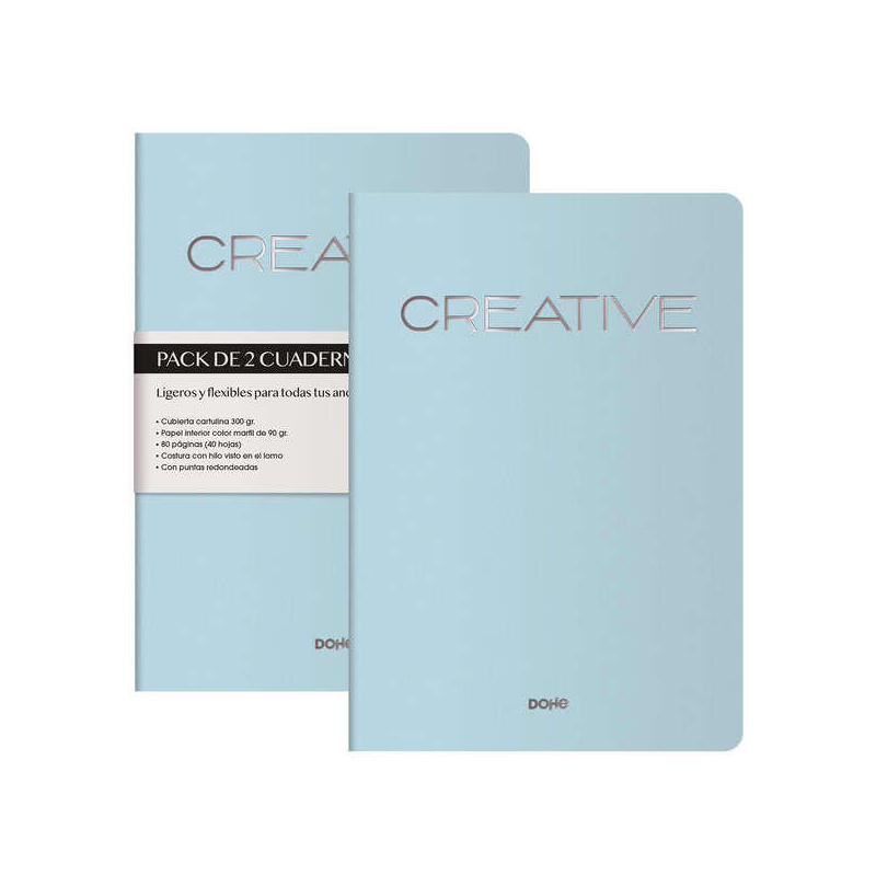 pack-de-2-unidades-dohe-cuadernos-de-cartulina-de-colores-300gr-estampacion-en-portada-puntas-redondeadas-lomo