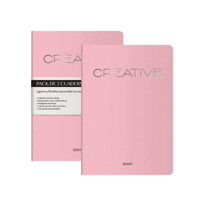 pack-de-2-unidades-dohe-cuadernos-de-cartulina-de-colores-300gr-estampacion-en-portada-puntas-redondeadas-lomo