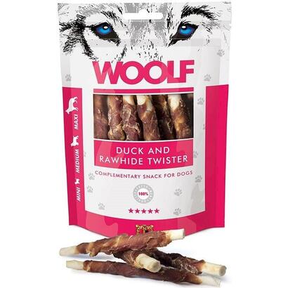 golosina-para-perro-woolf-duck-rawhide-twister-100g