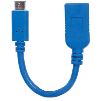 manhattan-cable-usb-c-31-gen2-15cm-c-macho-a-hembra-15cm-azul