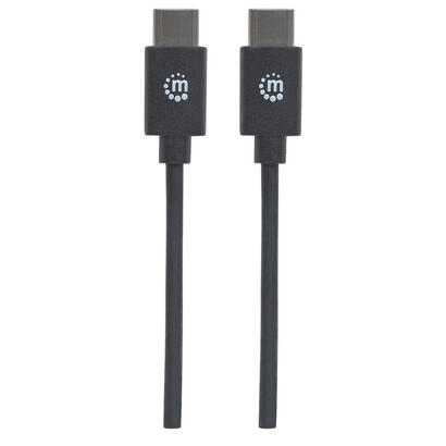 manhattan-cable-usb-c-3m-hi-speed-usb-20-tipo-c-480-mbps-3-m-negro