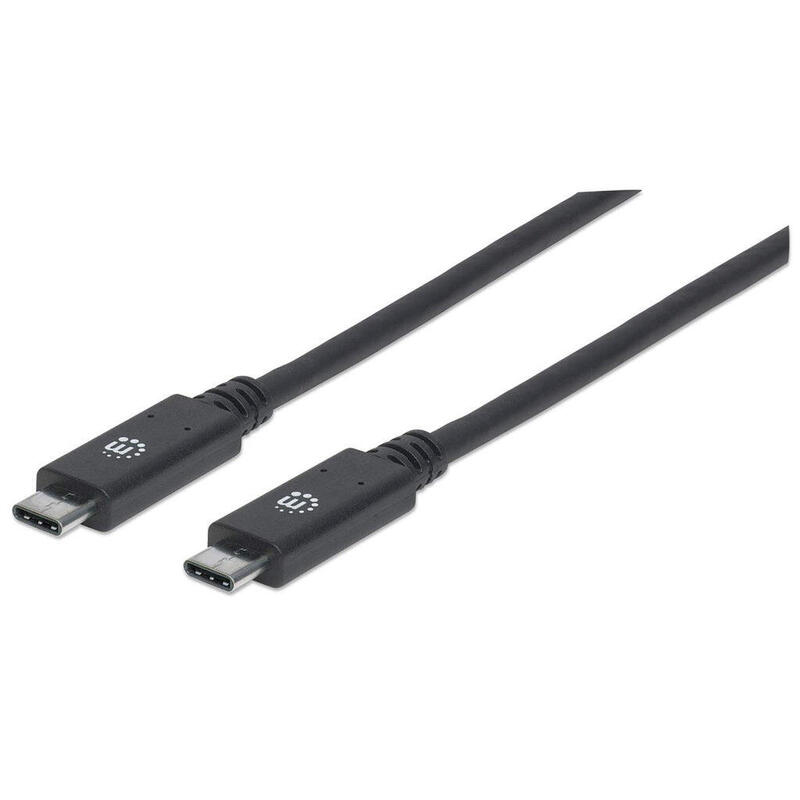 manhattan-superspeed-usb-c-device-cable-usb-1m-32-gen-2-tipo-c-macho-a-tipo-c-macho-10-gbps-5-a-1m-3ft-black