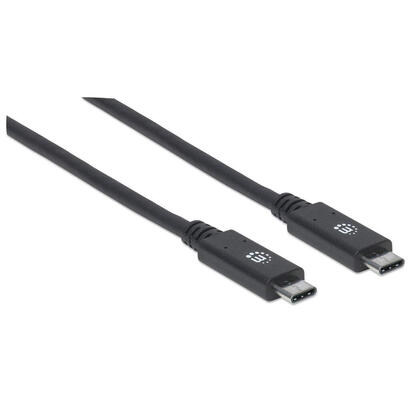 manhattan-superspeed-usb-c-device-cable-usb-1m-32-gen-2-tipo-c-macho-a-tipo-c-macho-10-gbps-5-a-1m-3ft-black