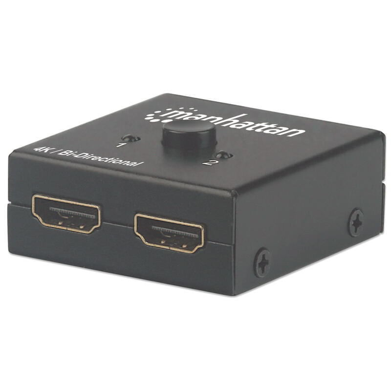 manhattan-4k-bi-directional-hdmi-splitter-switch-2-port-4k30hz-manual-selection-passive-no-power-required-black