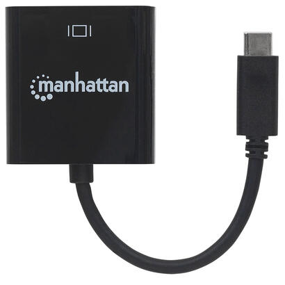 manhattan-convertidor-superspeed-usb-c-32-a-displayport-c-macho-a-displayport-hembra-4k30hz-negro