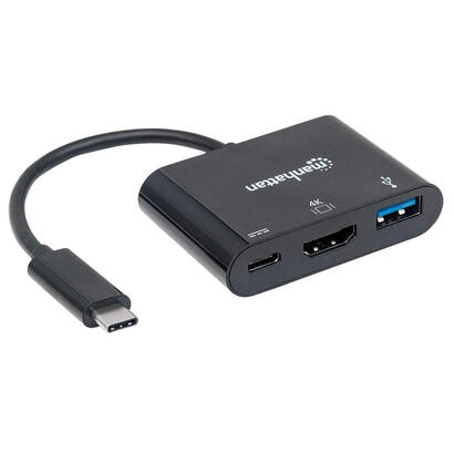 manhattan-hdmi-docking-convertidor-usb-tipo-c-superspeed-usb-31-tipo-c-macho-a-hdmi-usb-tipo-a-y-usb-tipo-c