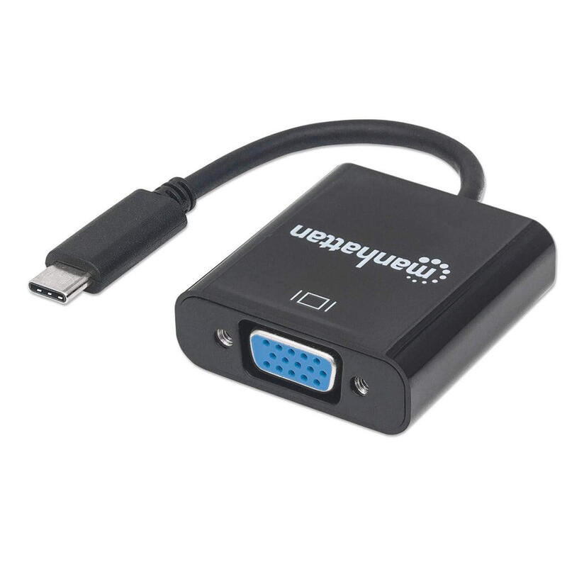 manhattan-convertidor-usb-c-a-vga-usb-tipo-c-macho-a-vga-hembra-negro