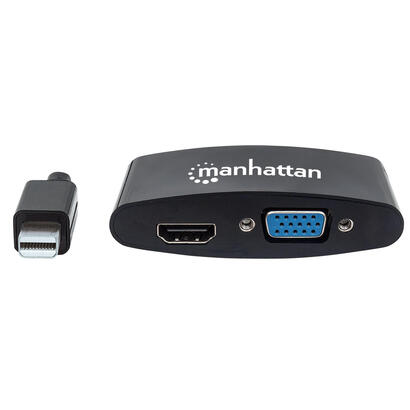 manhattan-adaptador-2-en-1-mini-displayport-4k-mini-displayport-macho-a-hdmivga-hembra-pasivo-negro