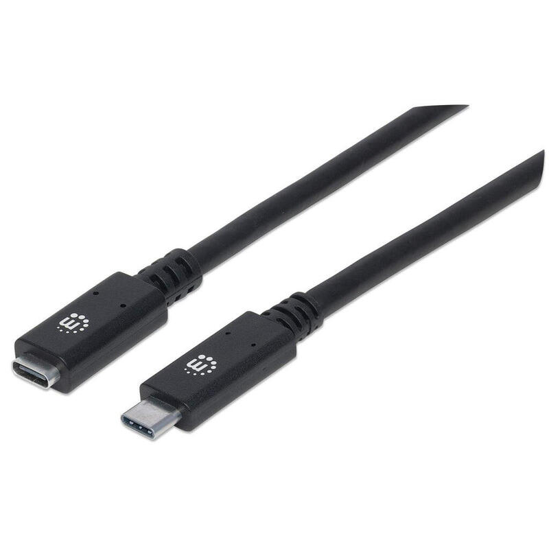 manhattan-cable-de-extension-usb-tipo-c-usb-32-gen-2-tipo-c-macho-a-tipo-c-hembra-10-gbps-5-a-50-cm-negro