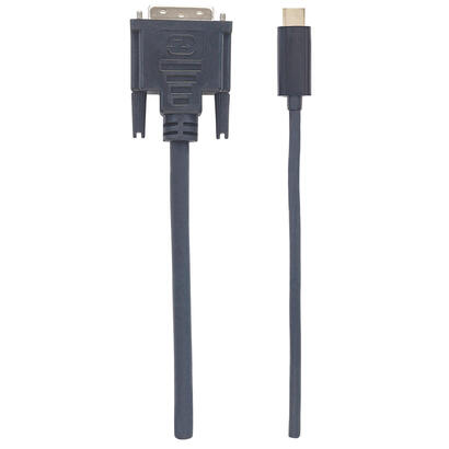 manhattan-cable-adaptador-usb-c-a-dvi-1080p-2m-negro